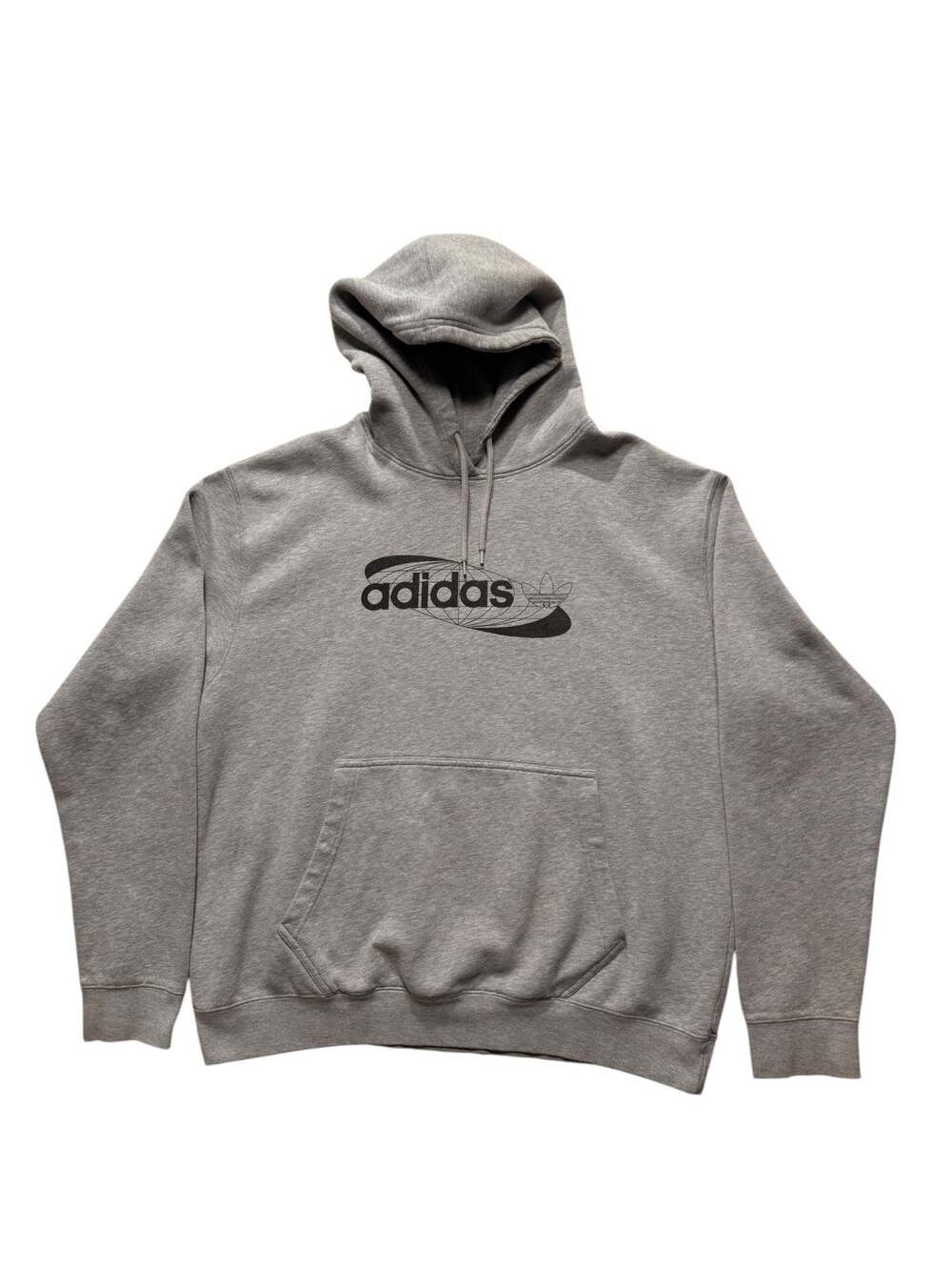 Adidas Originals Graphic Logo Double-Sided Fleece Hoodie